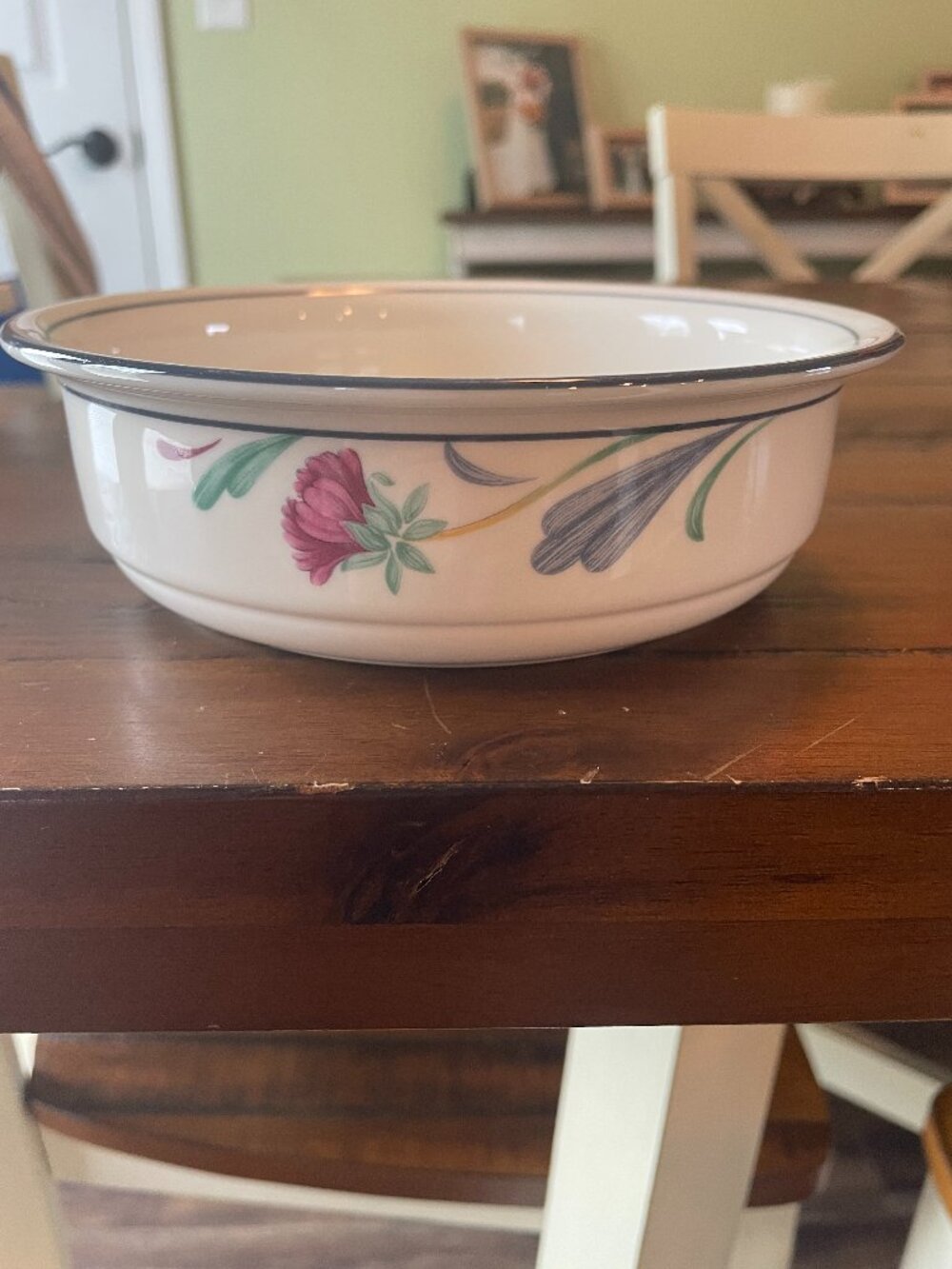 Vintage Lenox Poppies on Blue Dessert/Cereal/Fruit Bowl 5.25" Chinastone